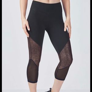 Fabletics cropped mesh leggings